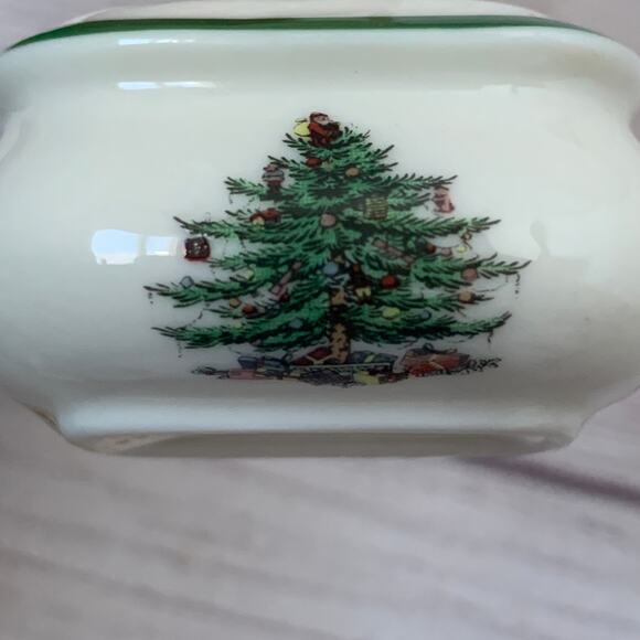Vintage Spode Miniature Sugar Box Bowl Christmas Tree Ornament NO BOX - Picture 11 of 11